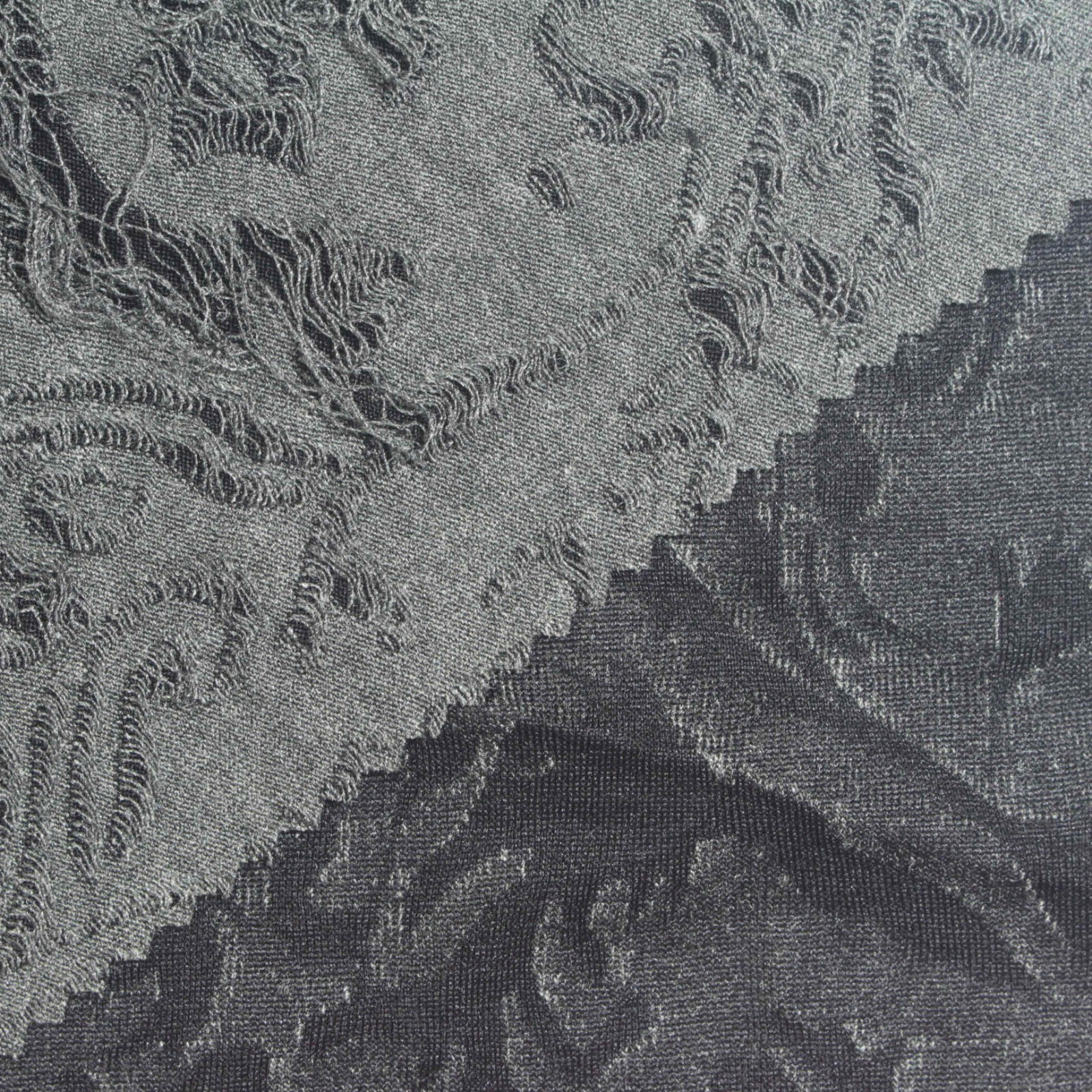 Polyester Patterned Cutwork knit fabric, 240 GSM, 184 cm wide